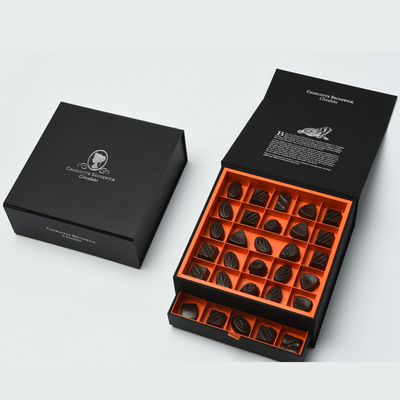 ODM cOem κιβωτίων δώρων συρταριών ολίσθησης συσκευασίας τρουφών σοκολάτας επίδρασης ολογραμμάτων