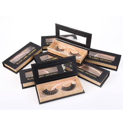SGS ROHS Eyelash μαγνητικό χαρτόνι κιβωτίων που συσκευάζει την εκτύπωση CMYK 4C