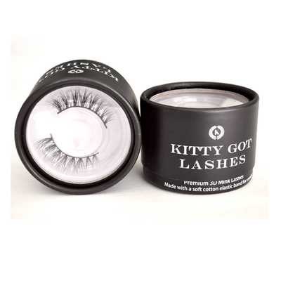 συσκευασία 250gsm Eyelash γύρω από τα κουτιά από χαρτόνι με το ODM cOem καπακιών