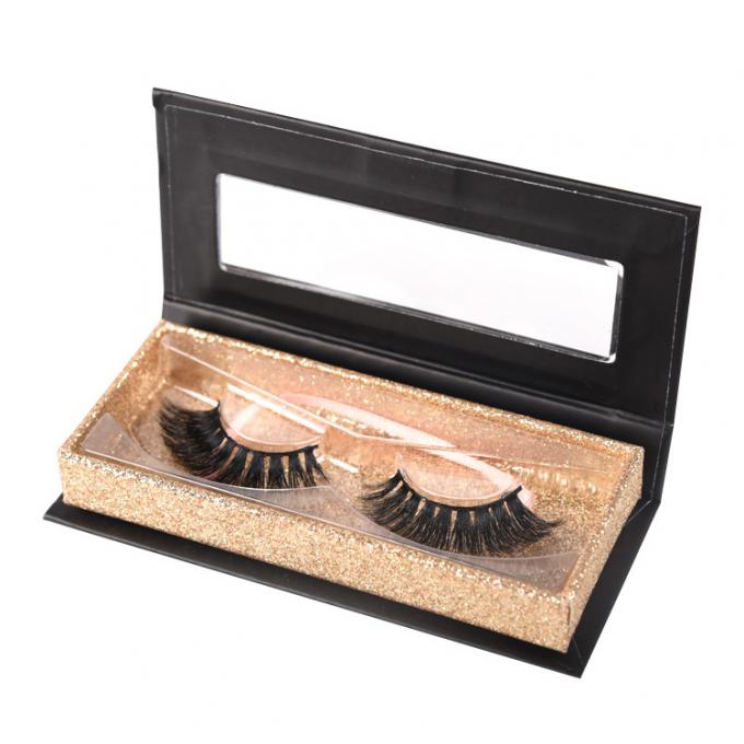 SGS ROHS Eyelash μαγνητικό χαρτόνι κιβωτίων που συσκευάζει την εκτύπωση CMYK 4C 1
