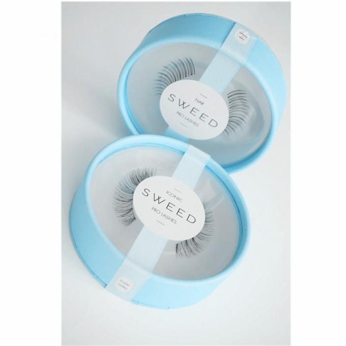 συσκευασία 250gsm Eyelash γύρω από τα κουτιά από χαρτόνι με το ODM cOem καπακιών 2