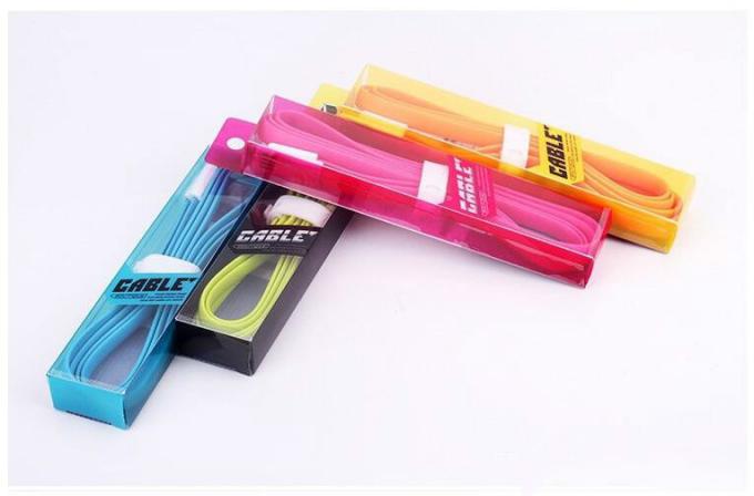 IPhone Samsung 1M συσκευάζοντας κιβώτιο 14g 16g PVC καλωδίων 3FT Usb 1